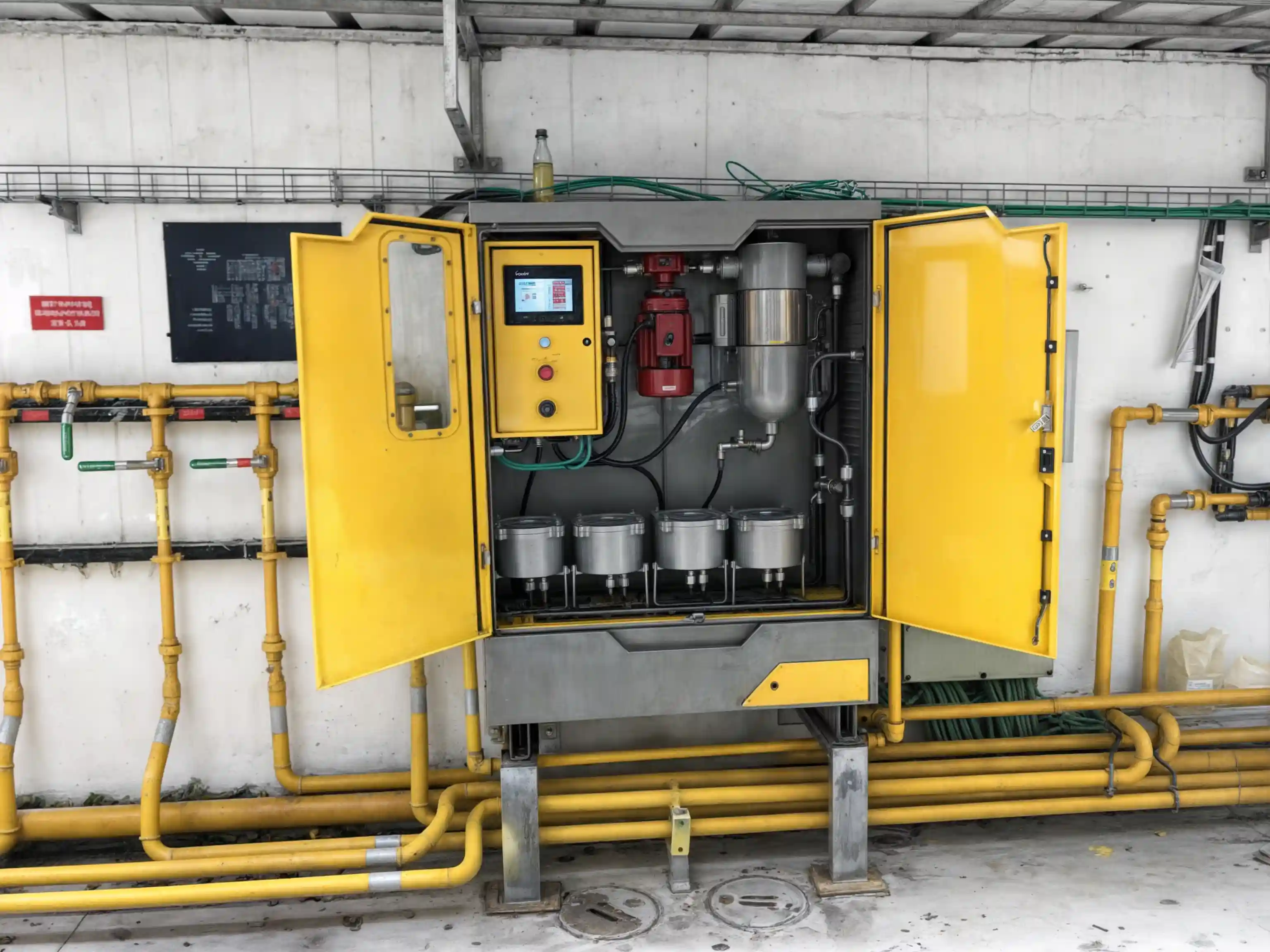 Clean diesel fuel flowing through filter